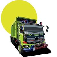 dump truck vector design illustration