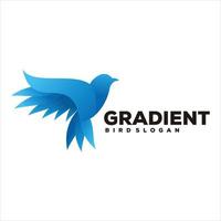 Bird colorful geometric gradient logo vector
