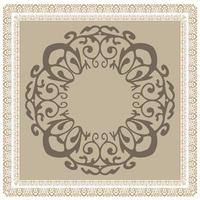 Fantastic flower ornament. Beautiful vector pattern. Design can be used for Scarf, Card, bandana print, kerchief design, napkin