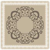 Fantastic flower ornament. Beautiful vector pattern. Design can be used for Scarf, Card, bandana print, kerchief design, napkin