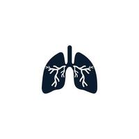 vector de icono de pulmones humanos