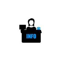 identity information icon vector