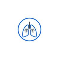 Human Lungs Icon vector