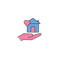 Charity, shelter, social, volunteer icon vector