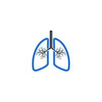 vector de icono de pulmones humanos