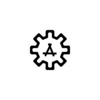 Gear, maintenance, repair icon vector