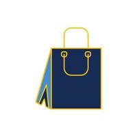 vector de icono de bolsa de compras creativa