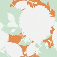 Beautiful leaves seamless pattern design. Vector hand-drawn leaves seamless pattern. Abstract trendy nature background. Pattern for wrapping paper, fabric, textile and prints.