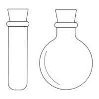 Vector doodle illustration of potion bottle