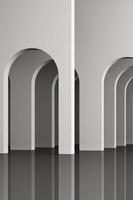 3d rendering arc rhythm in pastel color tone. photo