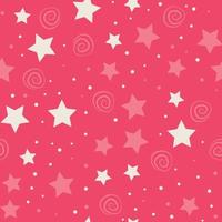 Stars repeat pattern design. Hand-drawn sky background. Holidays pattern for wrapping paper, fabric, wrapping paper, prints and textile. vector