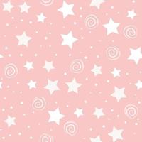 Stars repeat pattern design. Hand-drawn sky background. Holidays pattern for wrapping paper, fabric, wrapping paper, prints and textile. vector