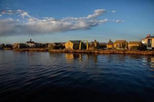 Lake Titicaca is the largest lake in South America and the highest navigable lake in the world. photo