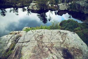 Colorful mountain scenes in Norway. Beautiful landscape of Norway, Scandinavia. Norway mountain landscape. Nature in summer. photo