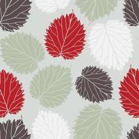 Beautiful leaves seamless pattern design. Vector hand-drawn leaves seamless pattern. Abstract trendy nature background. Pattern for wrapping paper, fabric, textile and prints.