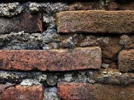 Brick wall close up texture photo