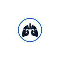 vector de icono de pulmones humanos