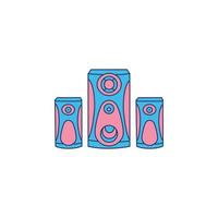 Modern sound system sound box icon vector