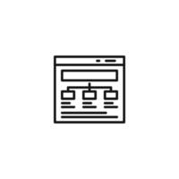 portfolio web page wireframe icon vector