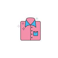 dress shirt cleaning icon vector