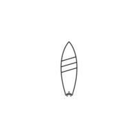vector de icono de barco de surf de verano