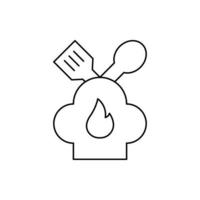 Creative cooking chef icon vector