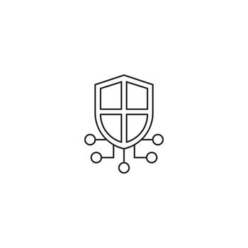 icono de candado de seguridad de tecnología vector