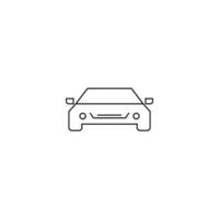 vector de icono de transporte de coche de viaje