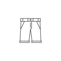 icono de pantalón de jeans de moda elegante para hombres vector