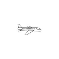 flight plane transport icon vector