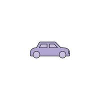 vector de icono de transporte de coche de viaje