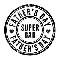 Father's day grunge rubber stamp vector illustration