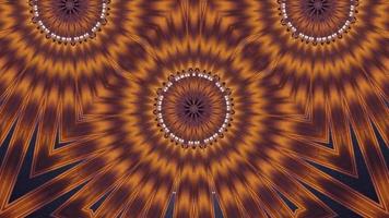 Flower pattern kaleidoscope abstract video