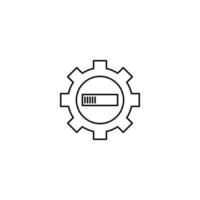 system update configuration loading icon vector