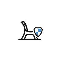 safety rocking chair icon vector