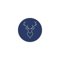 Deer Head Horns Hunting icon vector