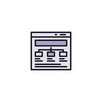 portfolio web page wireframe icon vector