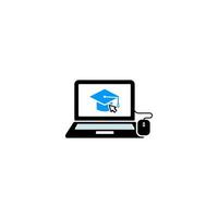 Online education and business training icon vector