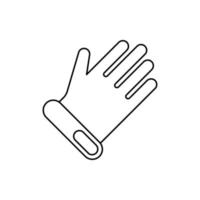 golf hand gloves icon vector