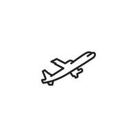 travel airplane transport icon vector