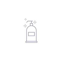 virus and germ cleaning spray icon vector