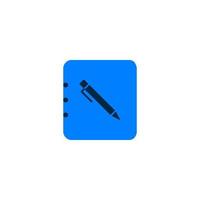 Compose, diary, edit, file, note, write icon vector