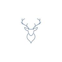 Deer Head Horns Hunting icon vector