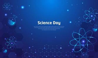 Modern design background of world science day vector illustration.