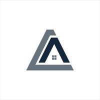 Home letter CA logo, AC logo design template. vector