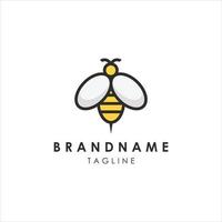Bee concepts logo vector abstract simple template.