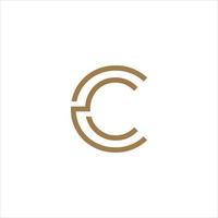 Modern letter monogram C logo vector design template.