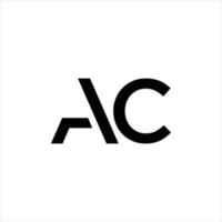 A, C letter logo vector monogram