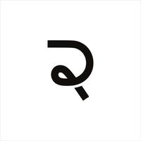 plantilla de logotipo de icono de letra dr o rd. vector