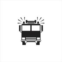 Fire engine icon logo design template. vector